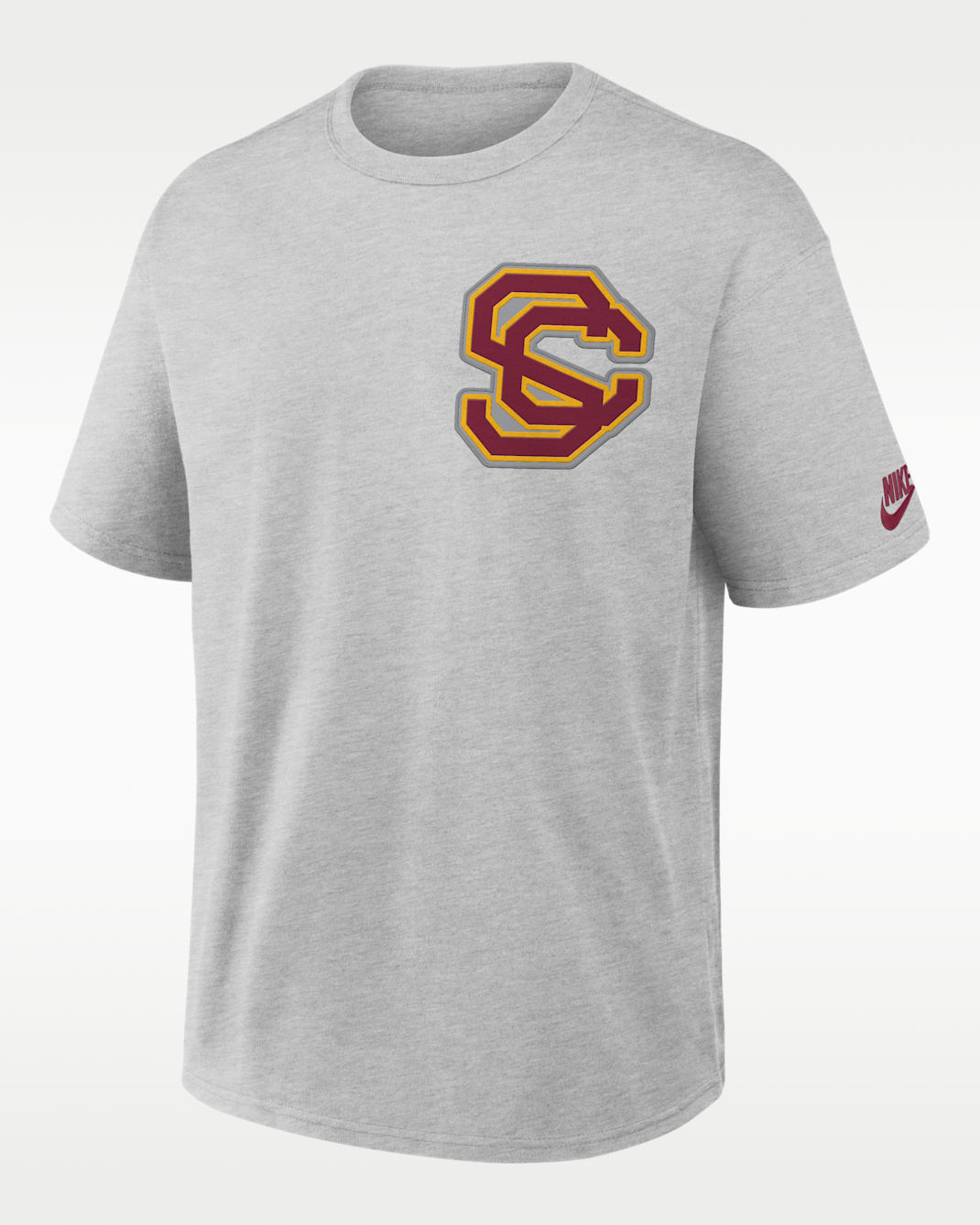 USC Legacy Max90 Men's Nike College T-Shirt - Grey Heather