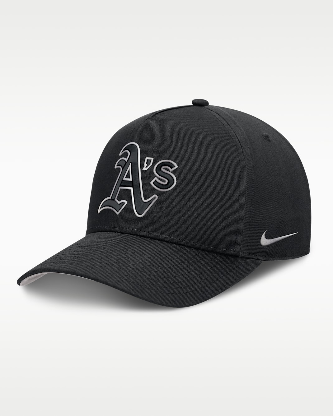 Athletics Rise Men's Nike Dri-FIT MLB A-Frame Trucker Adjustable Hat - Black