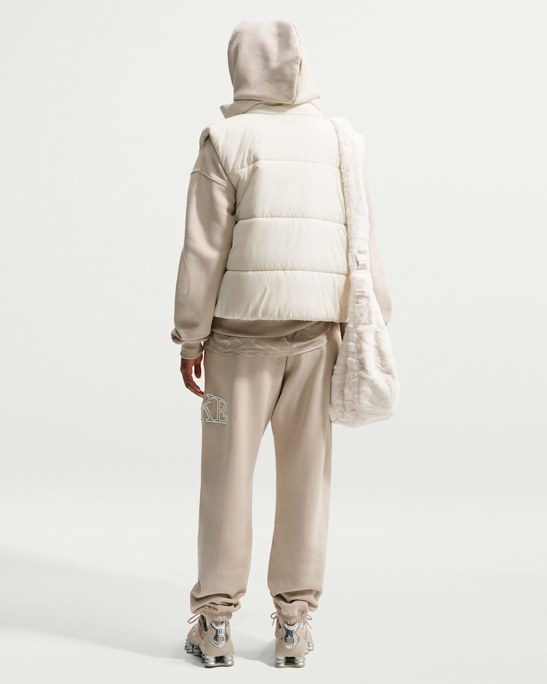 Nike Studio Fleece Medium Weight "Graphic Pack" Women's Oversized Cuffed Logo Pants
