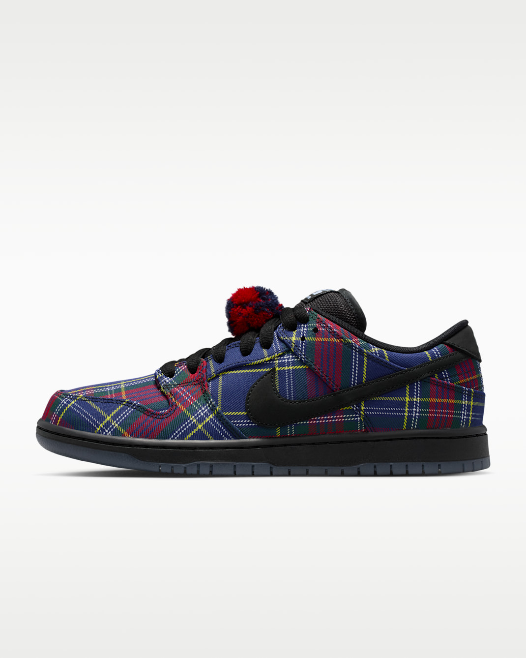 Nike SB Dunk Low Pro Skate Shoes - University Red/Yellow Strike/Deep Royal Blue/Black