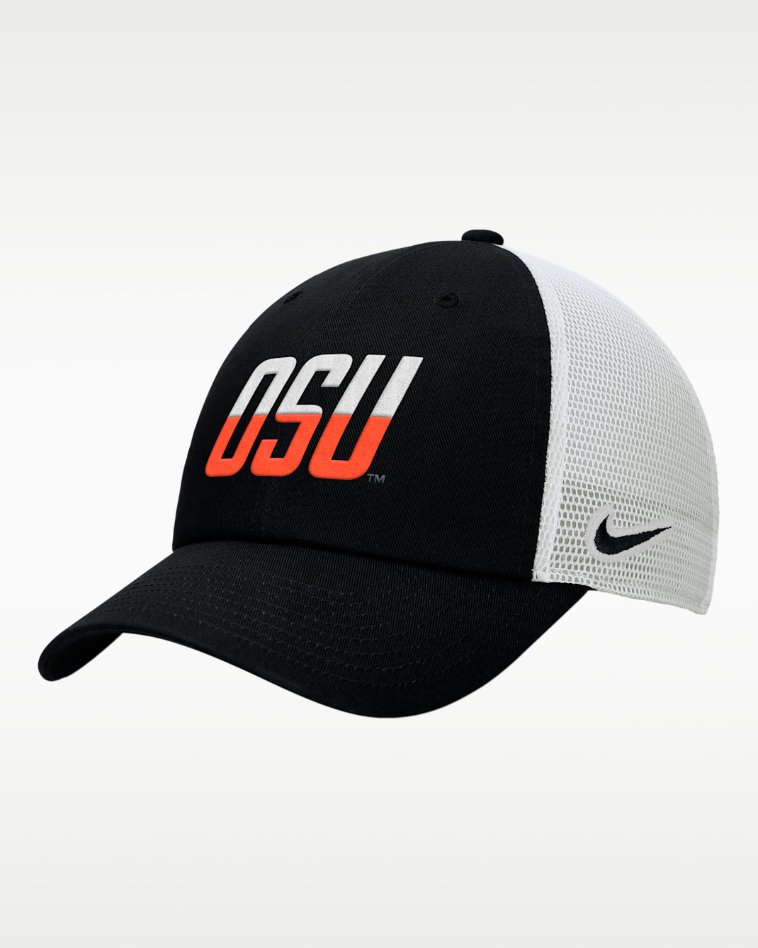 Gorra de rejilla sin estructura Nike College (Oregon State) - Negro