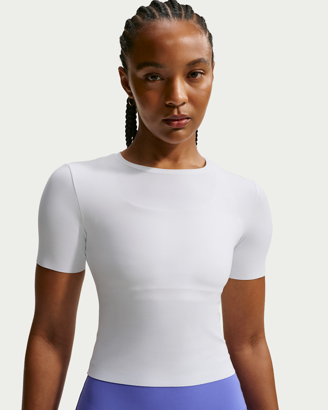 Nike Zenvy Women's Dri-FIT Short-Sleeve Top - White/Black