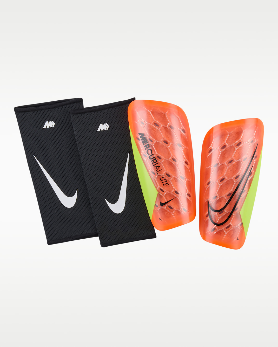 Parastinchi da calcio Nike Mercurial Lite - Hyper Crimson/Volt/Nero