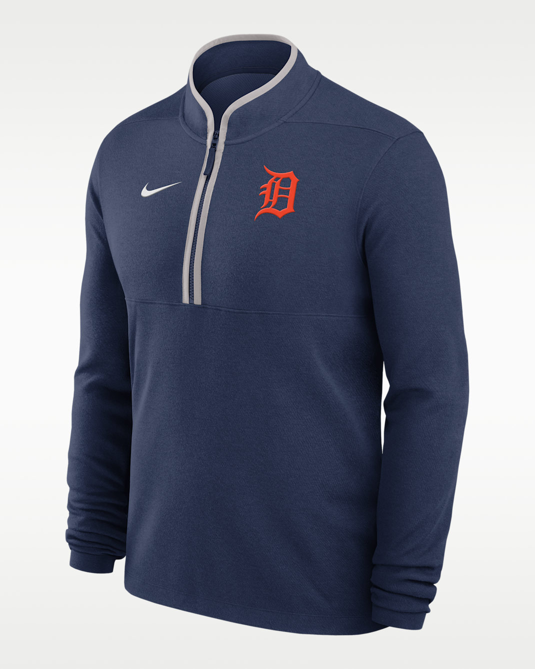 Detroit Tigers Victory Men's Nike Dri-FIT MLB 1/2-Zip Long-Sleeve Top - Navy