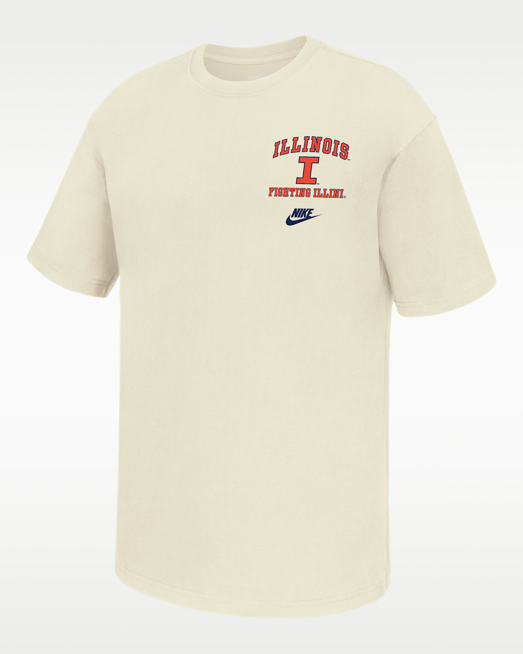 Illinois Fighting Illini Men's Nike Football T-Shirt - Sail