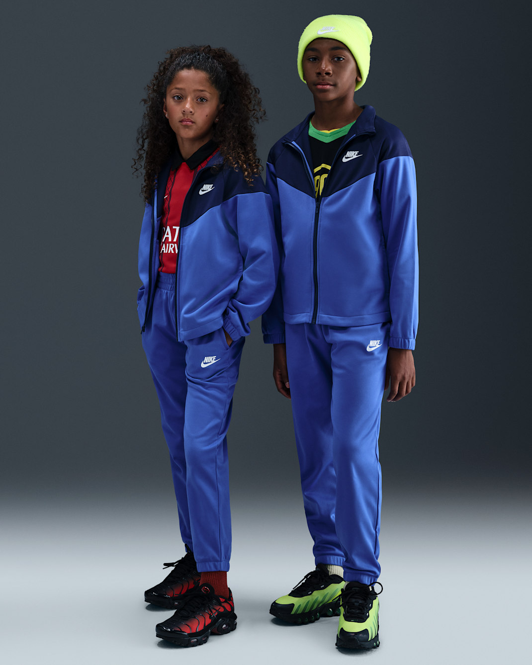Tracksuit Nike Sportswear Dri-FIT för ungdom - Comet Blue/Midnight Navy/Vit