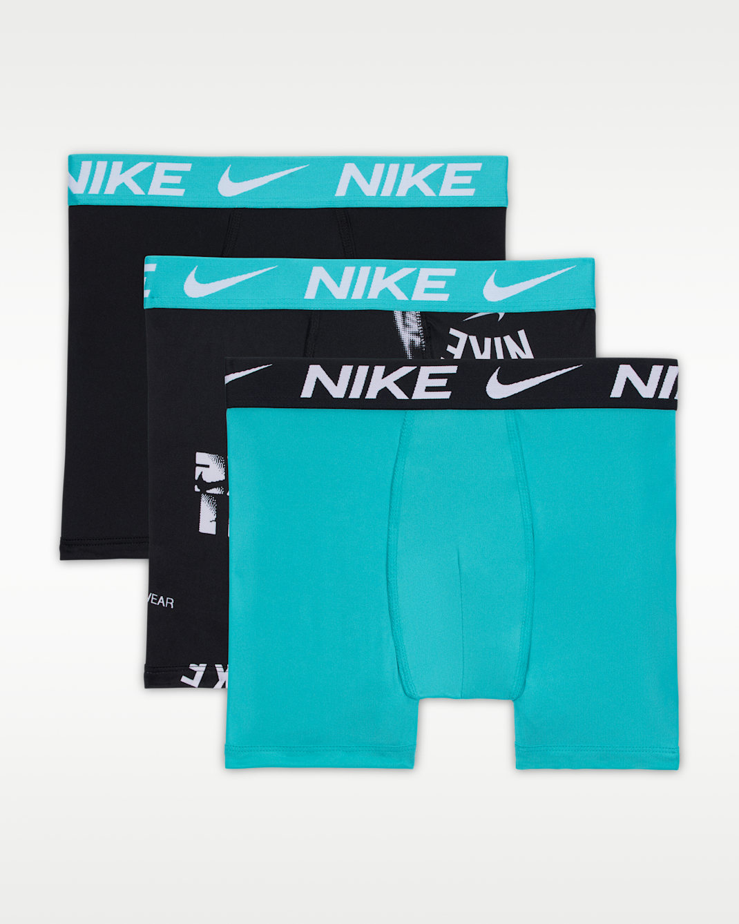 Ropa interior estampada para niños talla grande (paquete de 3) Nike Dri-FIT Essentials - Cactus empolvado
