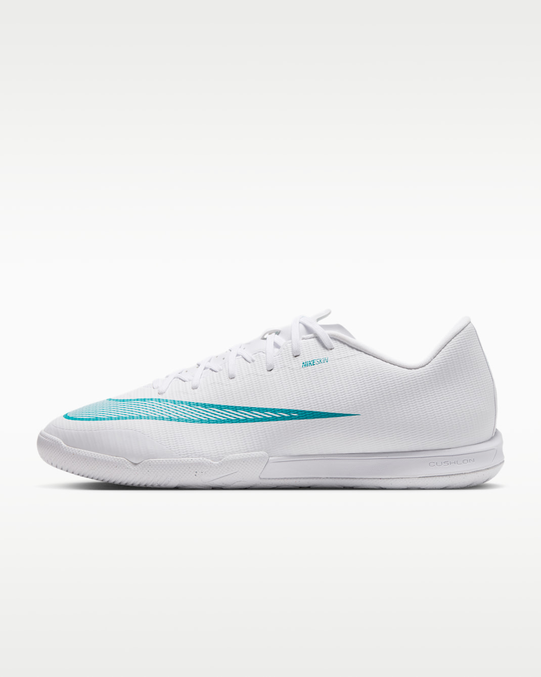 Nike Mercurial Vapor 17 Academy Indoor/Court Low-Top Soccer Shoes - White/Dusty Cactus