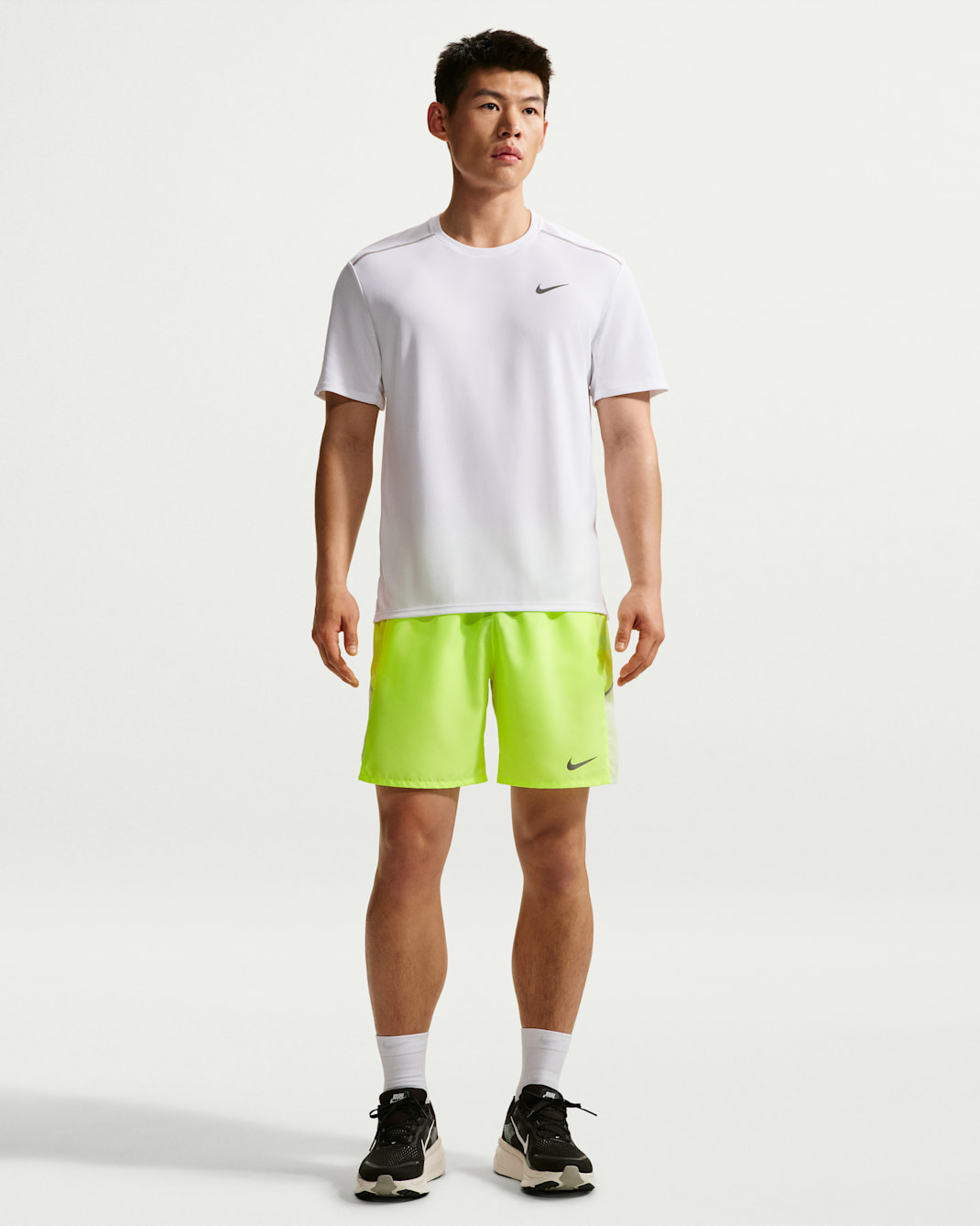 Nike Miler Men's Dri-FIT 7" Unlined Running Shorts - Volt Ice/Barely Volt