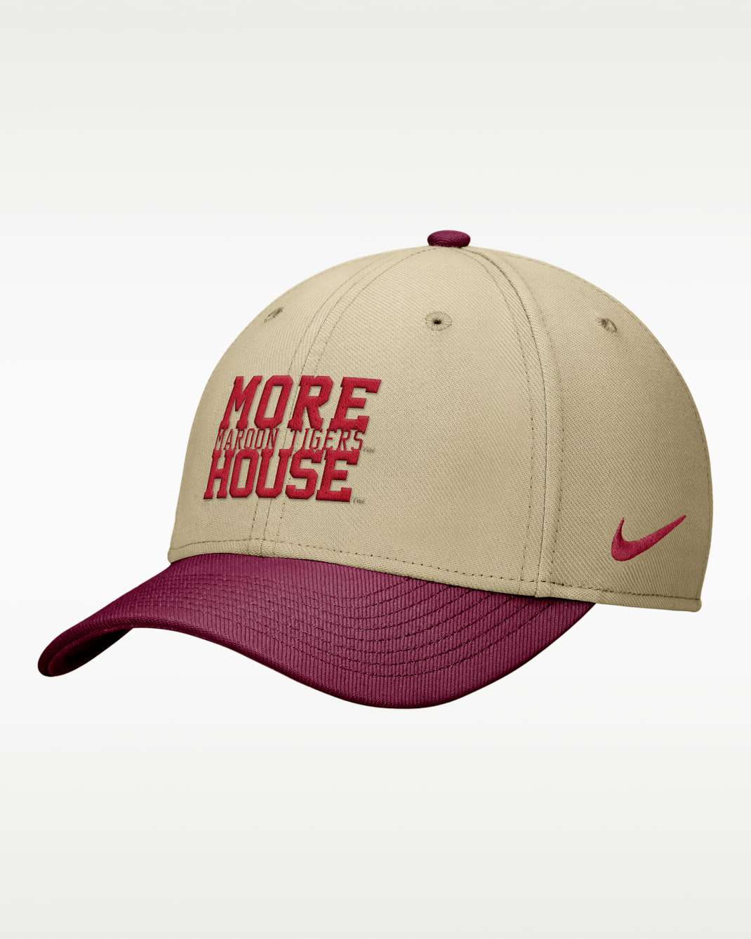 Nike College (Morehouse College) Dri-FIT SwooshFlex Cap - Parachute Beige