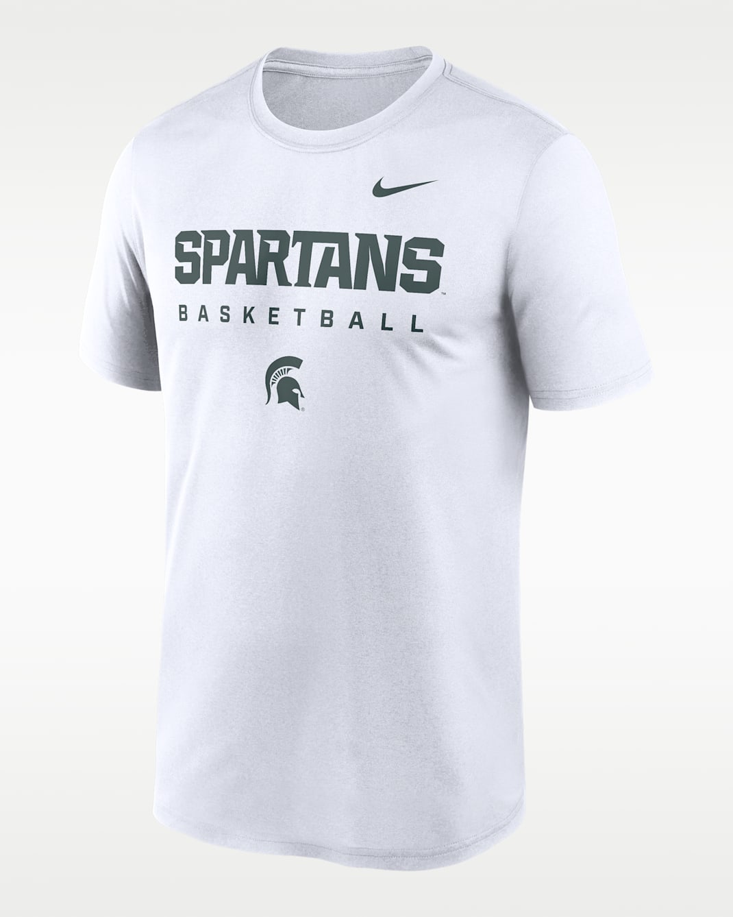 Michigan State Courtside Basketball Legend Men's Nike Dri-FIT College T-Shirt - White