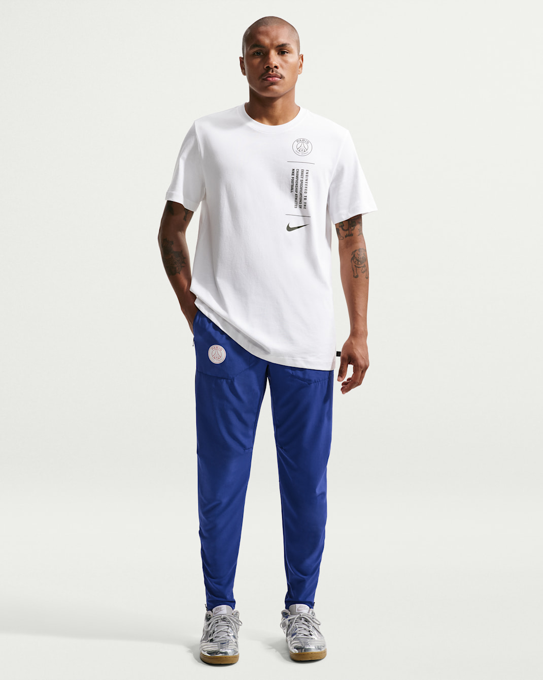 Paris Saint-Germain City Style Men's Nike Sportswear Football Pants - Deep Royal Blue/White