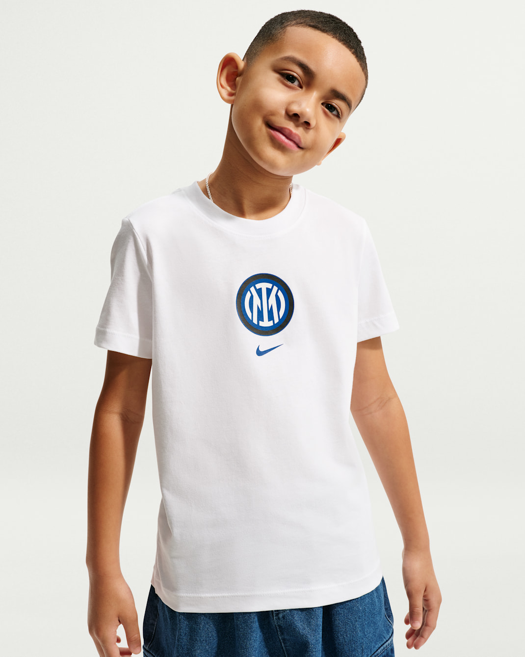 Inter Milan Older Kids' Nike Football T-Shirt - White