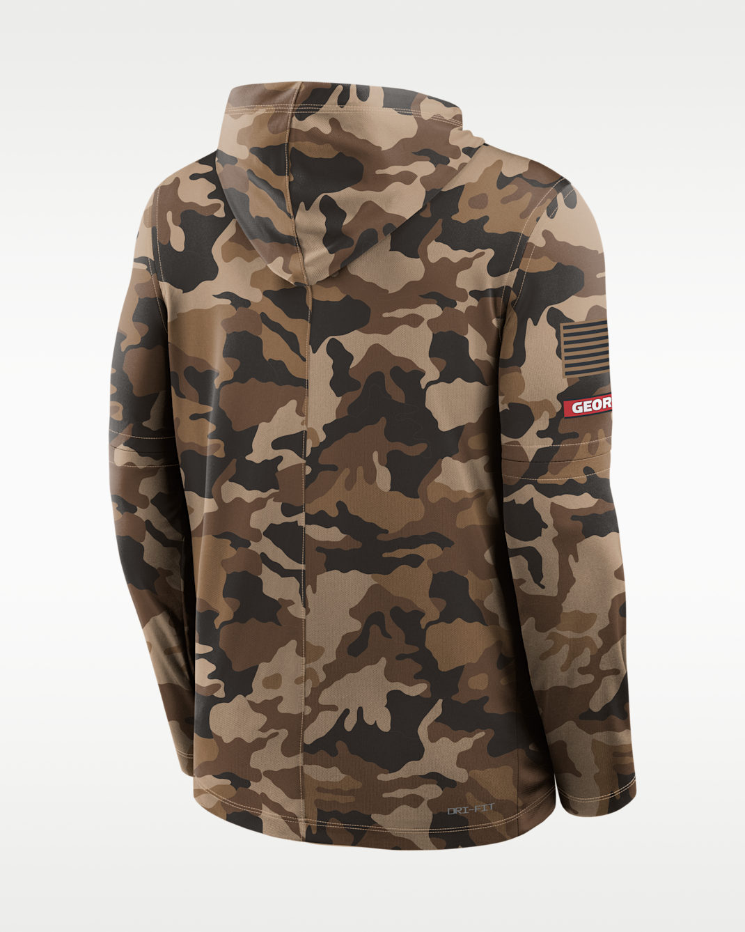 Georgia Military Appreciation Men's Nike Dri-FIT College Long-Sleeve Hooded Top