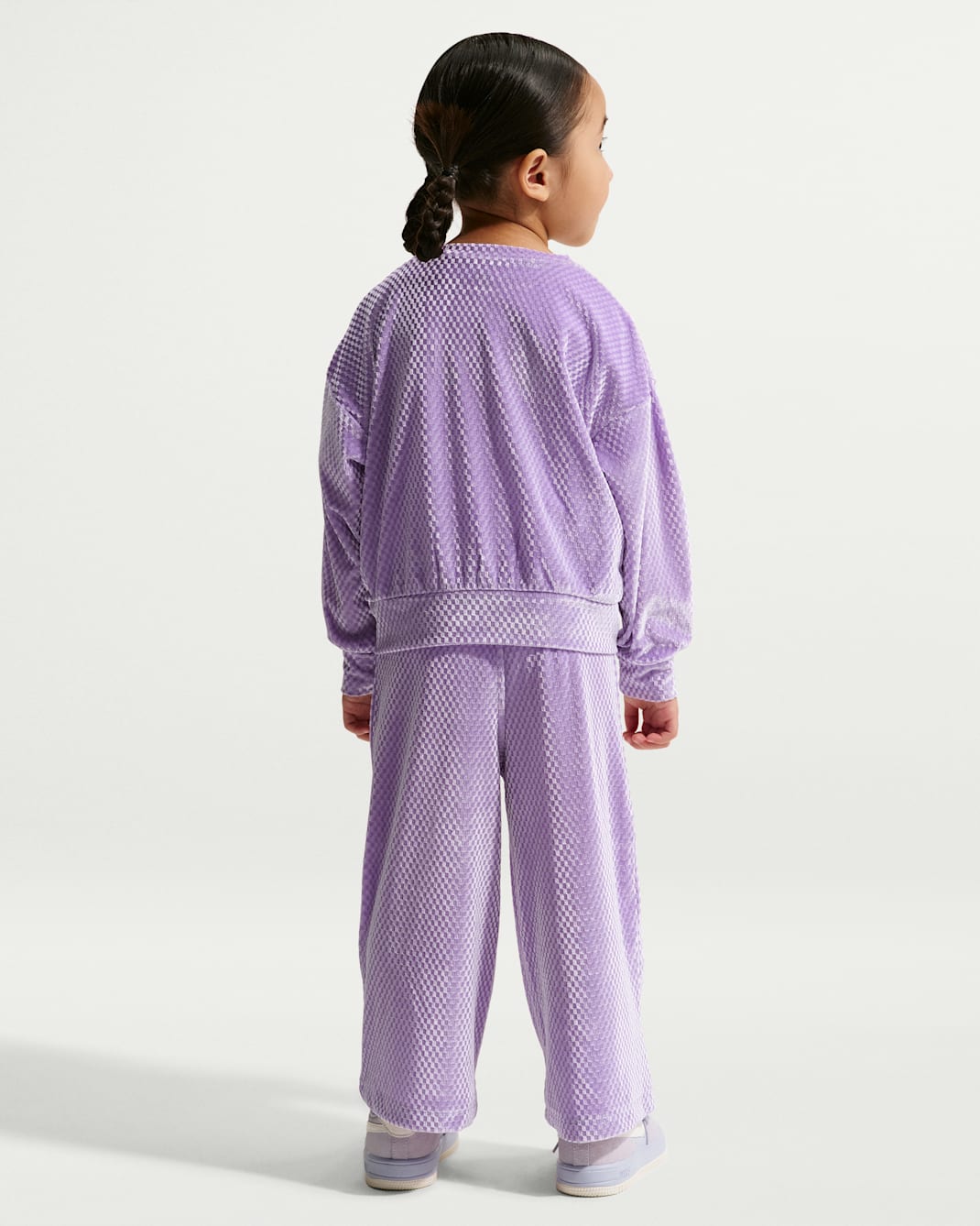 Nike Toddler Swoosh Sparkle 2-Piece Velvet Pants Set