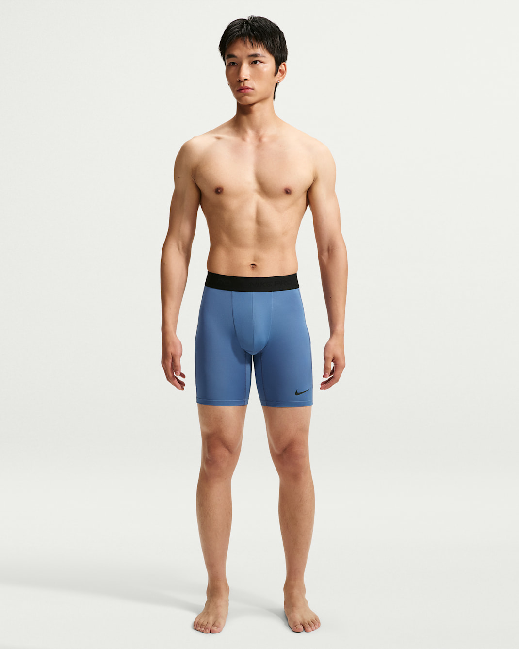 Nike Pro Men's Dri-FIT Fitness Long Shorts - Indigo Storm/Black
