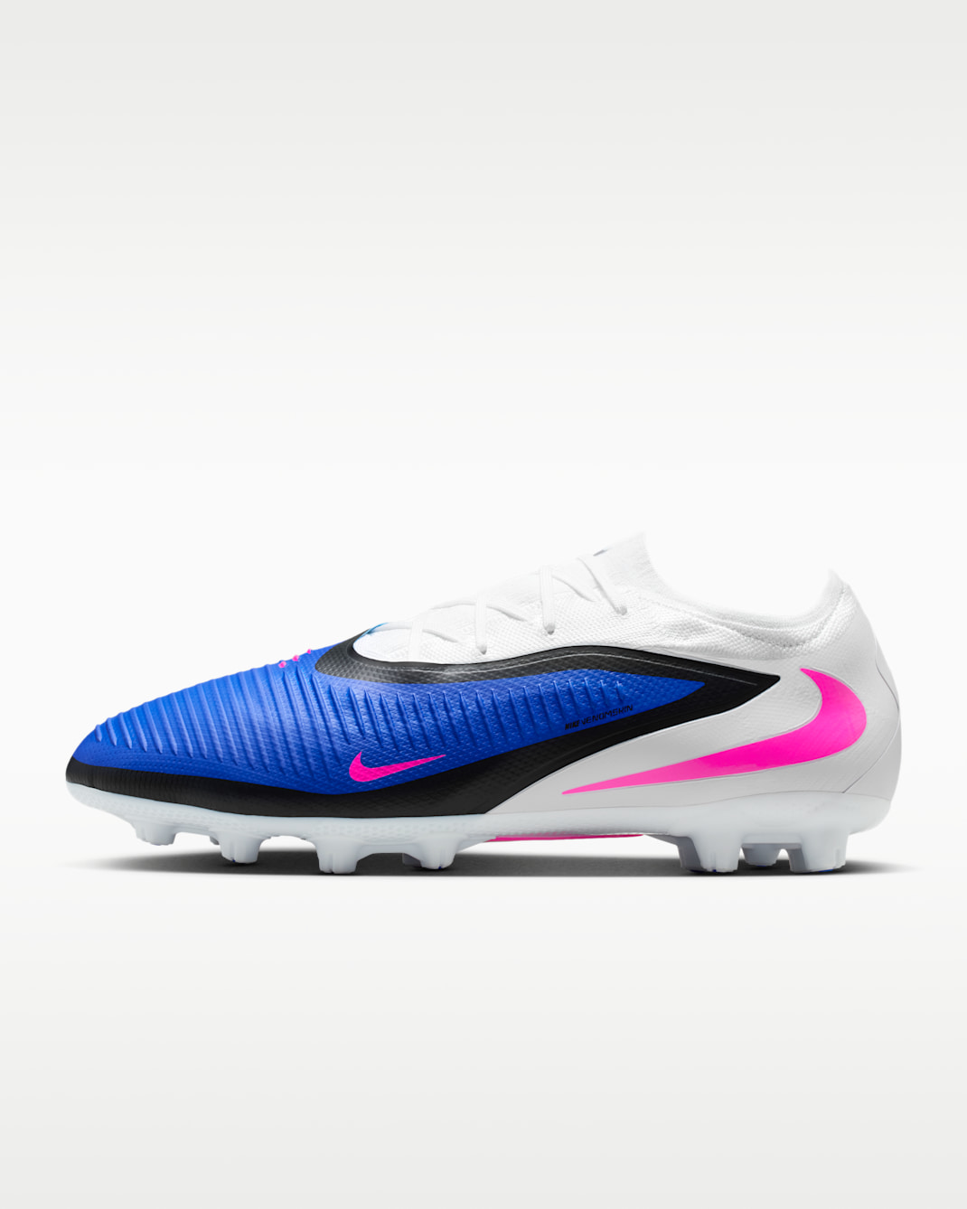 Nike Phantom 6 Low Pro Hard-Ground Soccer Cleats - Racer Blue/White/Pink Blast