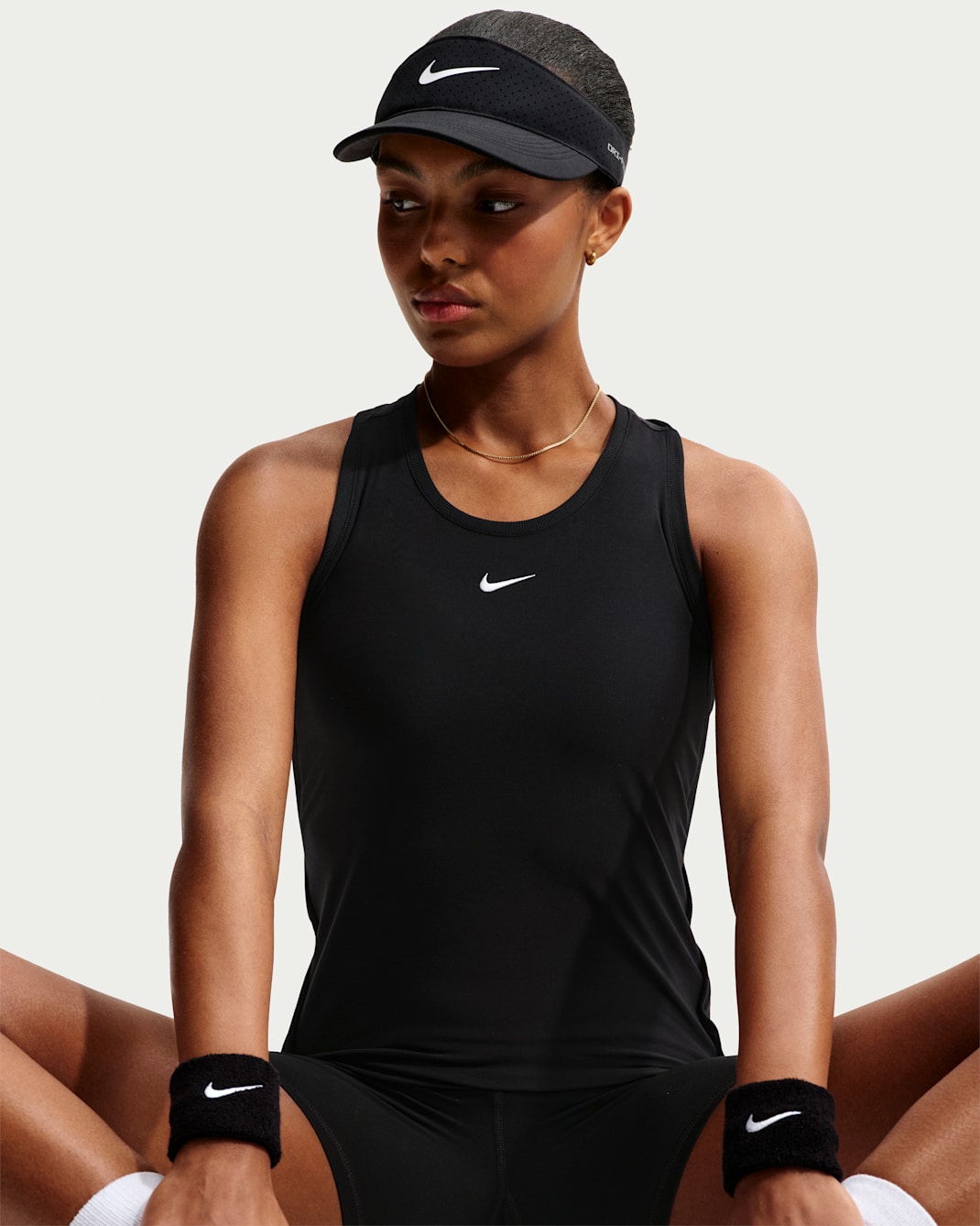 Canotta da tennis Dri-FIT Nike Victory – Donna - Nero/Bianco