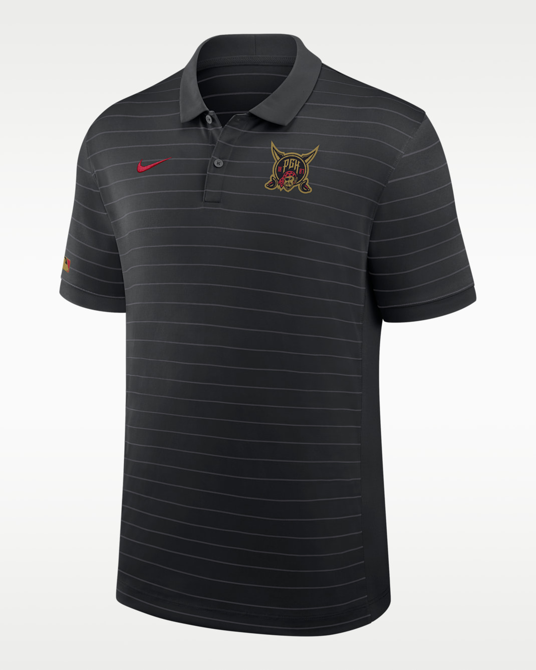 Pittsburgh Pirates City Connect Striped Victory Men's Nike Dri-FIT MLB Polo - Black