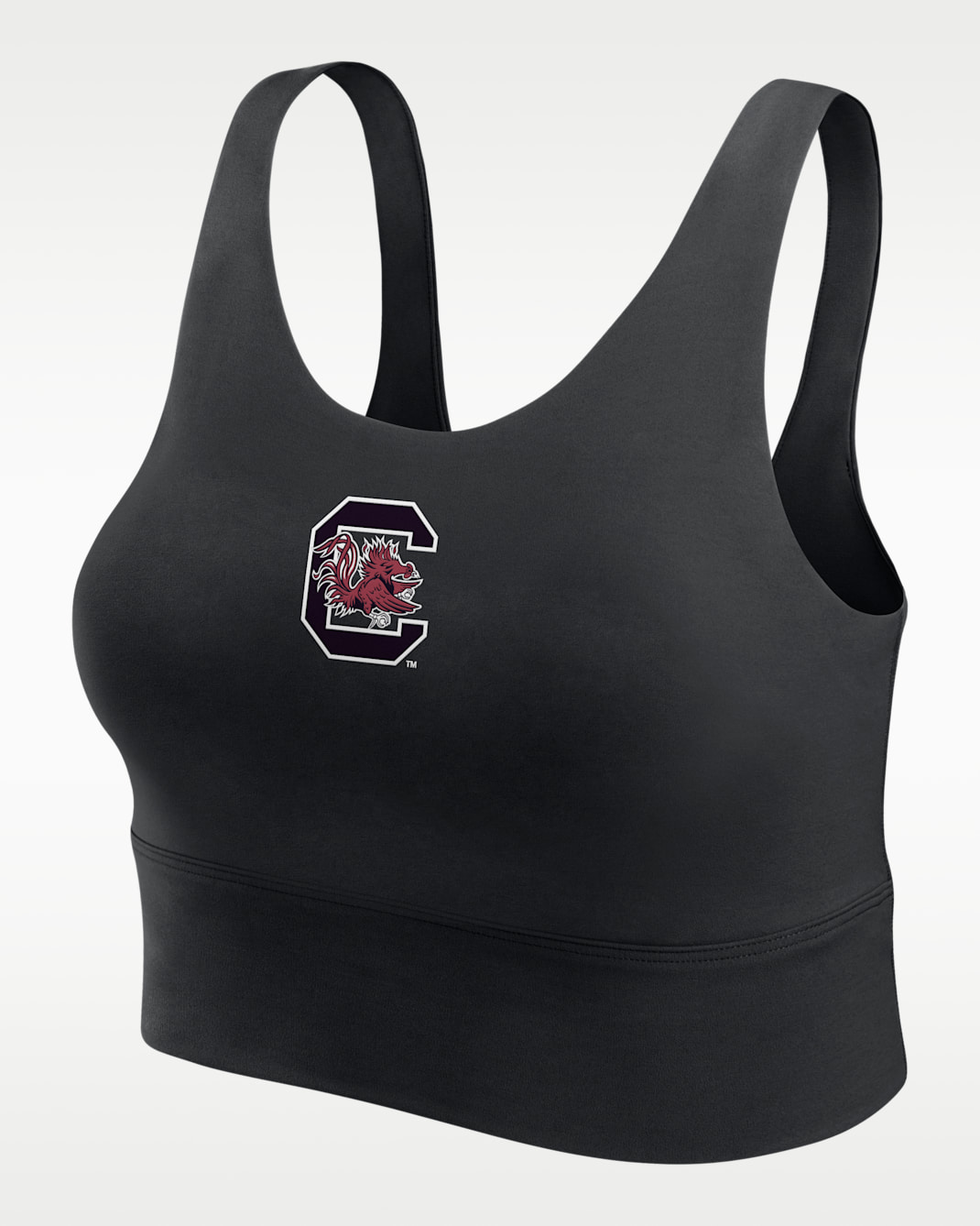 South Carolina Performance Longline Women's Nike Dri-FIT Non-Padded Scoop Bra - Black