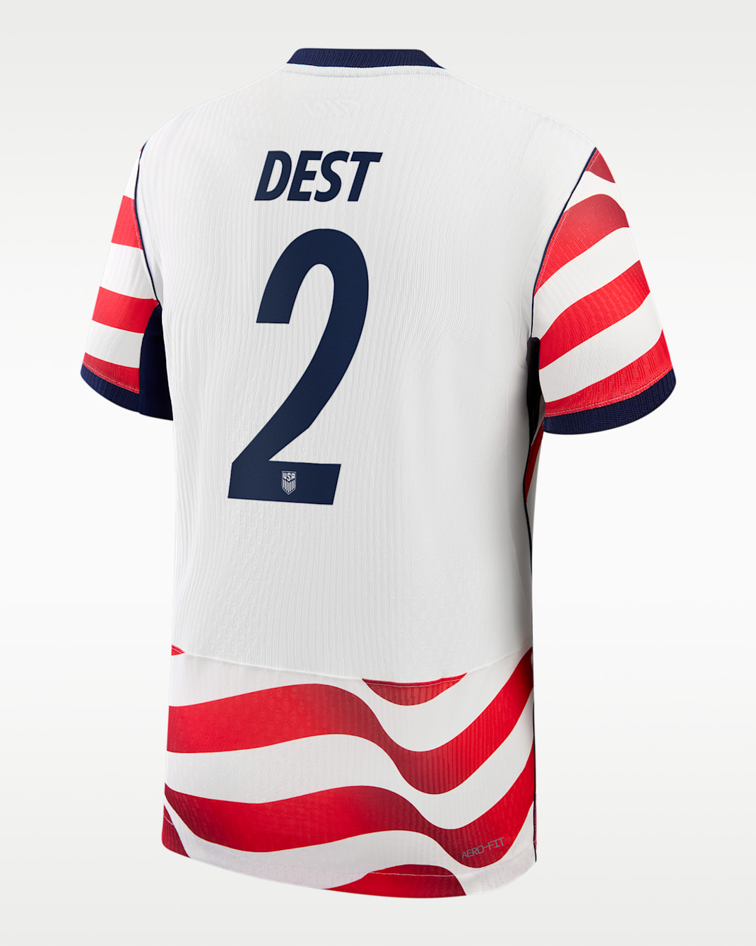 Sergiño Dest USMNT 2026 Match Home Men's Nike Aero-FIT Soccer Jersey - White