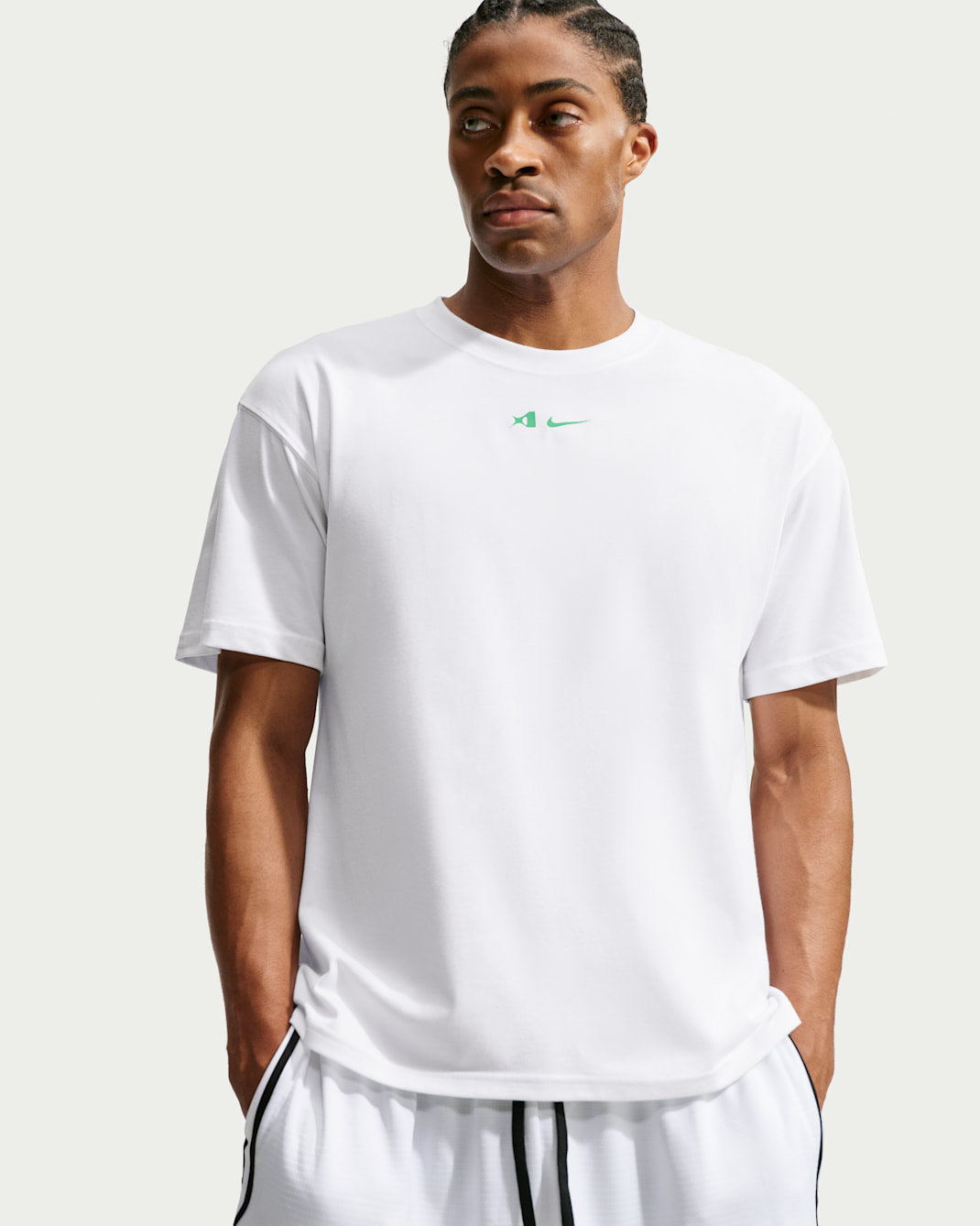 A'ja A'ja Wilson Nike Dri-FIT Basketball T-Shirt - White/Light Menta