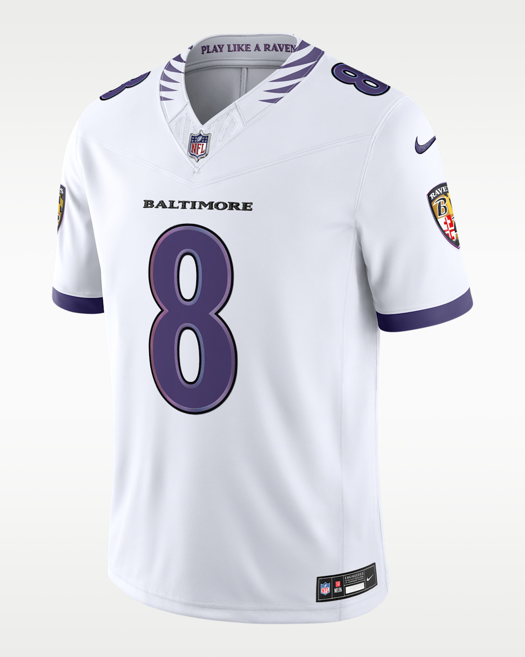 Lamar Jackson Baltimore Ravens Men's Nike Dri-FIT NFL Limited Jersey - White