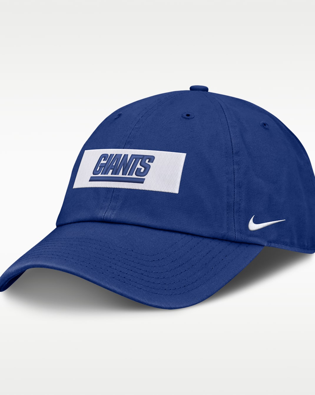 Gorro ajustable Nike de la NFL de los New York Giants para hombre con marca denominativa Primetime Club - Azul