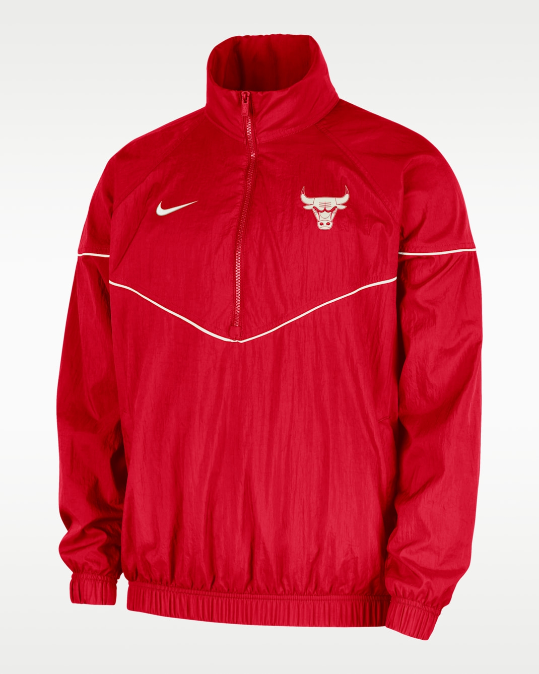 Chicago Bulls Courtside Windrunner Men's Nike NBA Anorak Jacket - University Red/Sail
