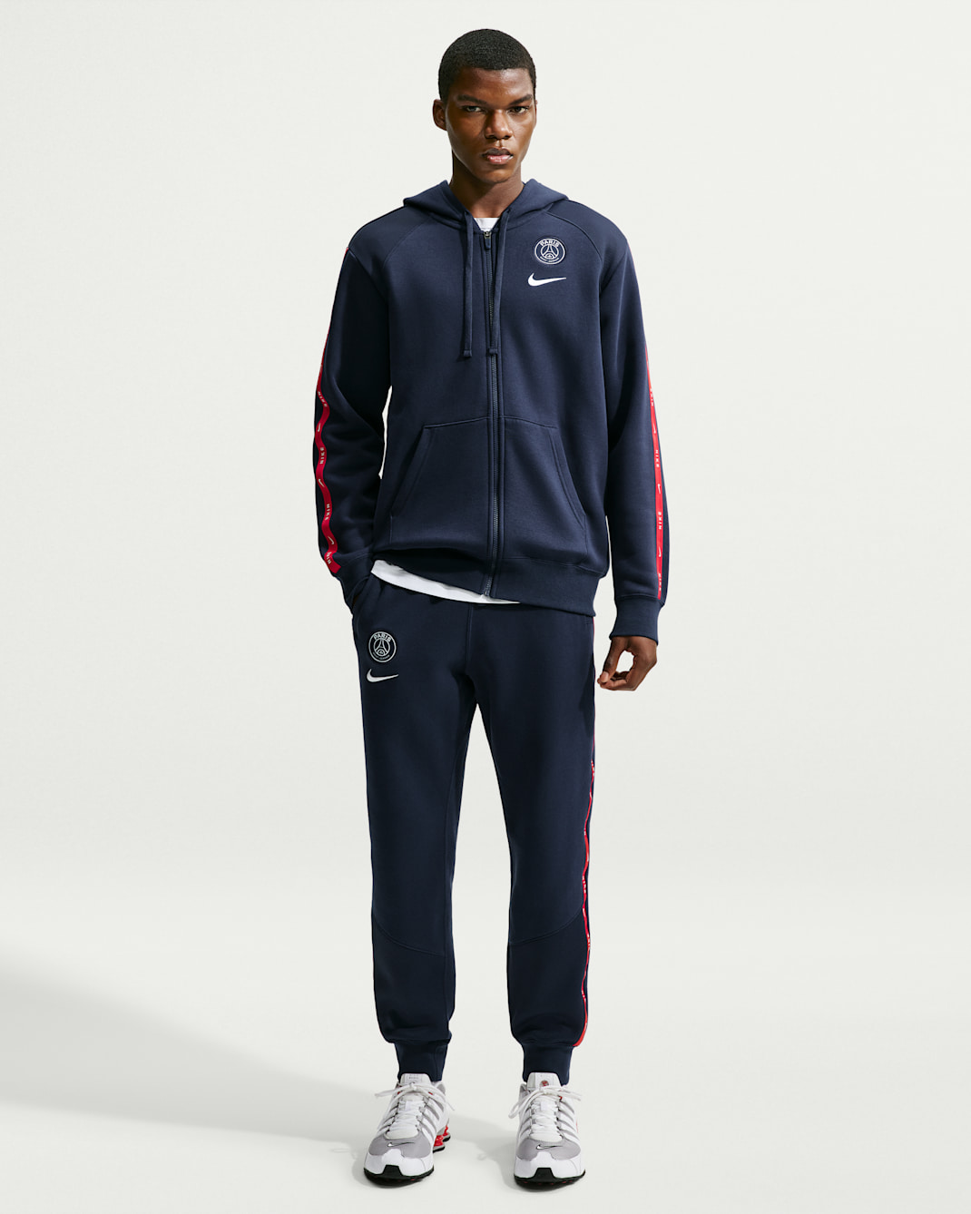 Paris Saint-Germain City Side Men's Fleece Joggers - College Navy/White