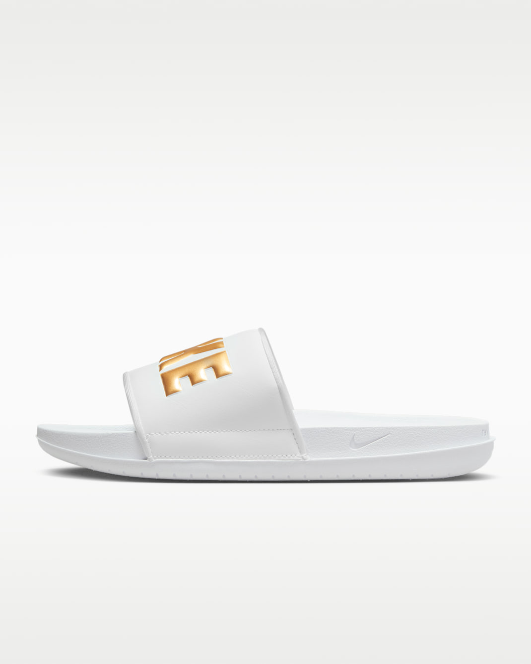 Nike Offcourt Women's Slides - White/White/Metallic Gold