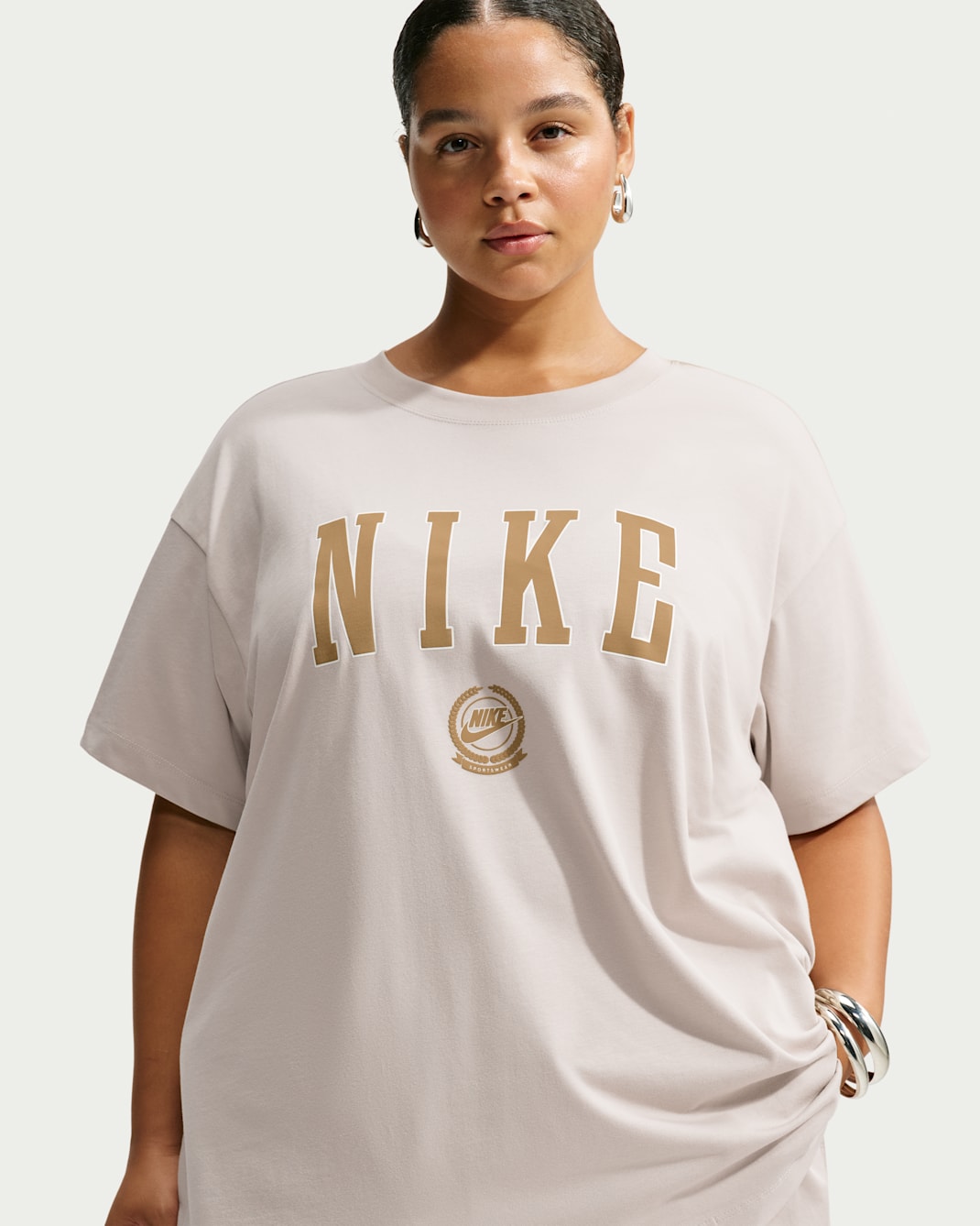 Playera oversized para mujer Nike Sportswear - Crema II