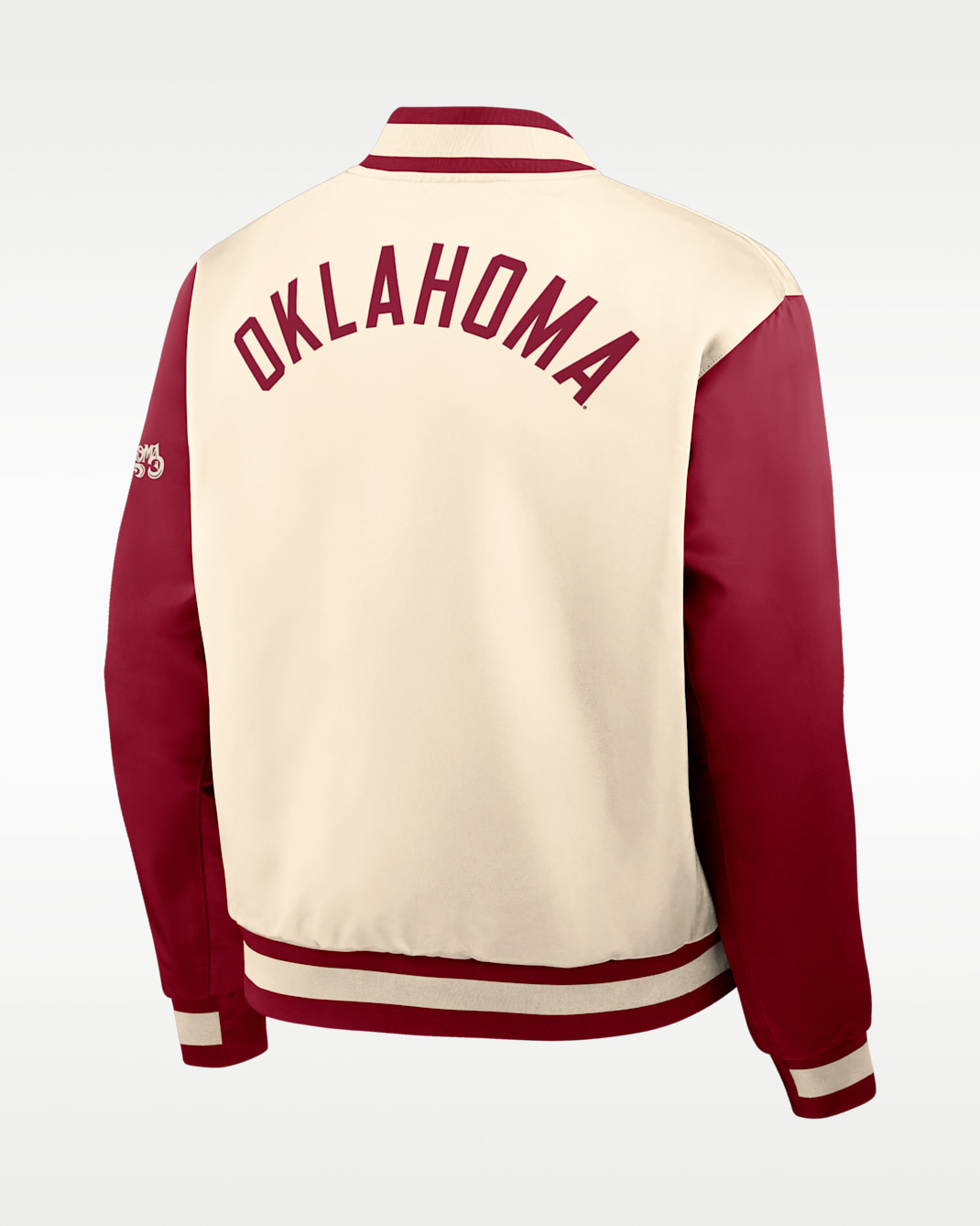 Oklahoma Legacy Men's Nike College Full-Snap Bomber Jacket