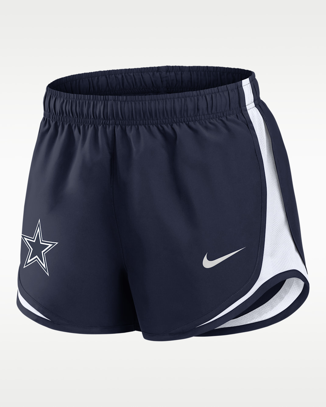 Dallas Cowboys Tempo Women's Nike Dri-FIT NFL Shorts - Navy/White