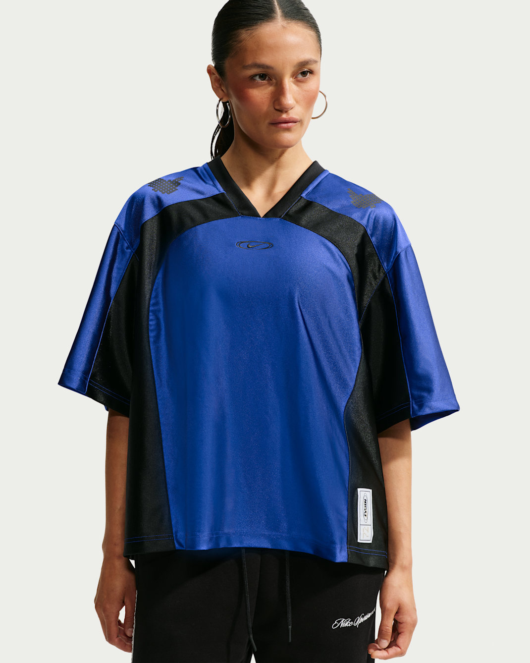 Nike Sportswear Women's Oversized Jersey - Old Royal/Black/Black/Black