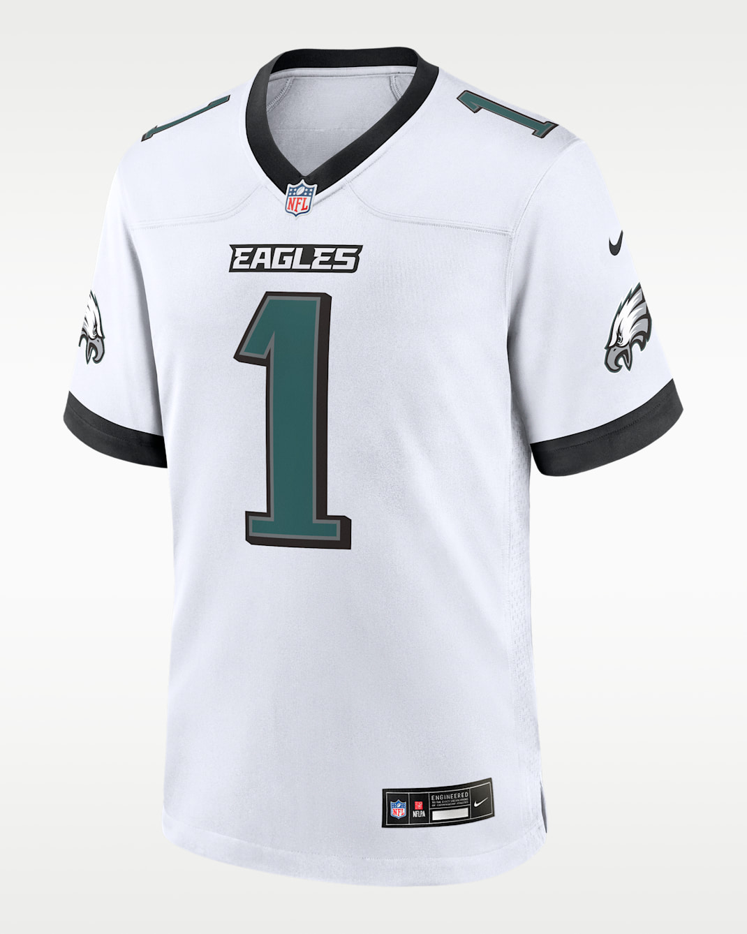 Jersey Nike de la NFL Game para hombre Jalen Hurts Philadelphia Eagles - Blanco