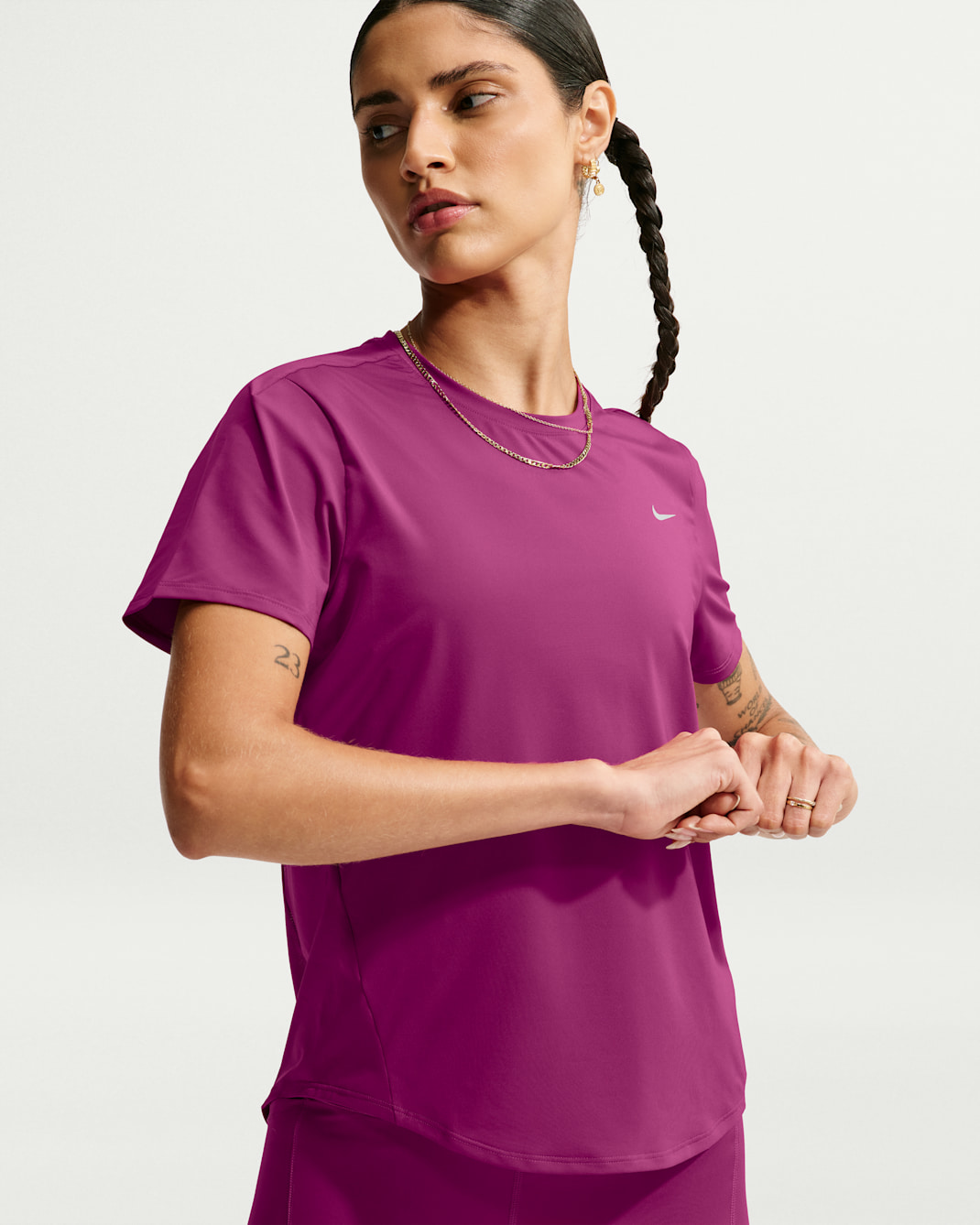 Nike Swift Women's Dri-FIT Short-Sleeve Running Top - True Berry