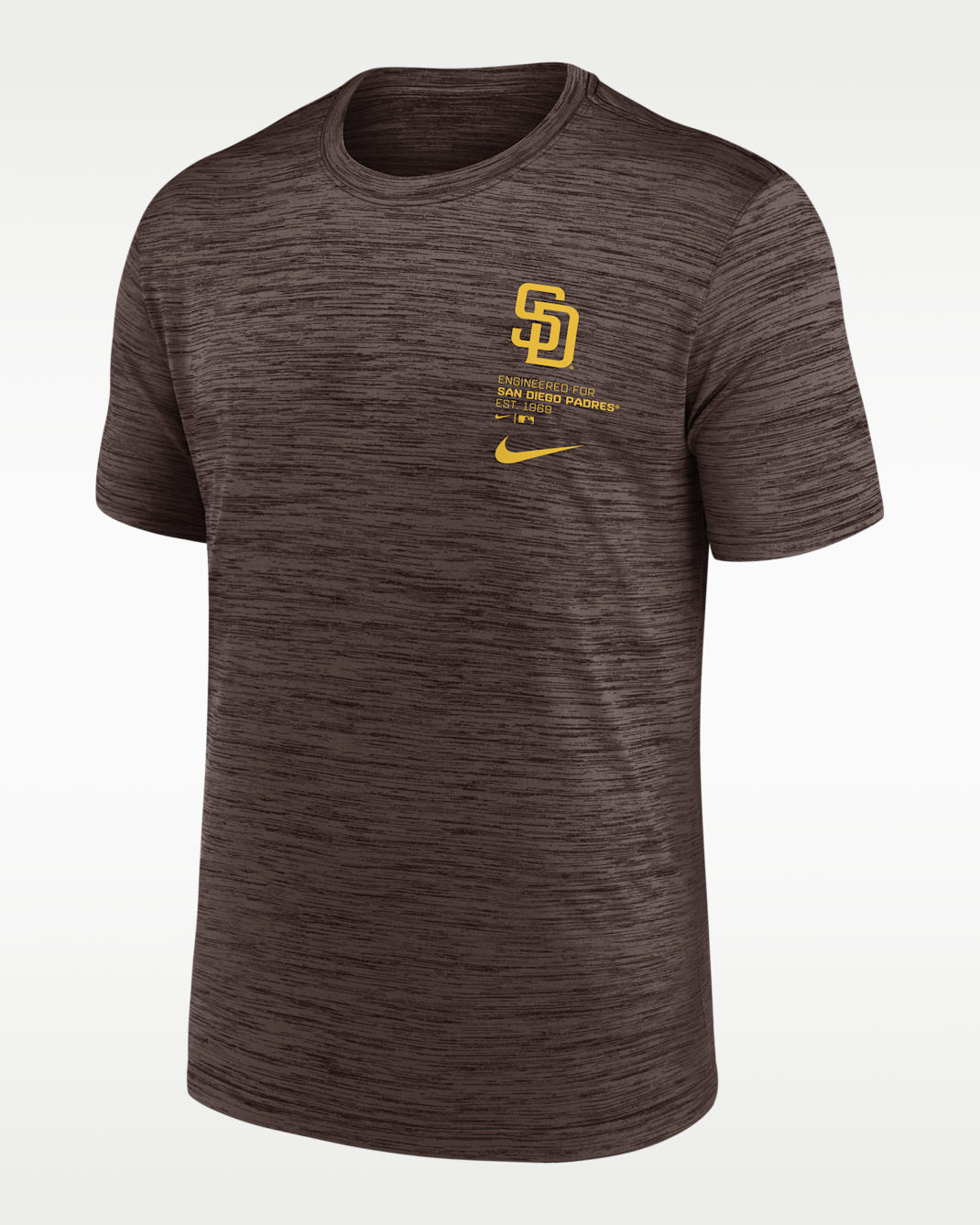 San Diego Padres Velocity Men's Nike Dri-FIT MLB T-Shirt - Brown