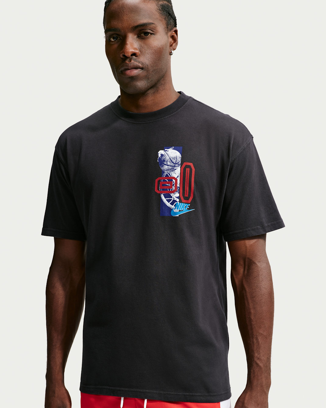 Nike Basketball-T-shirt til mænd - sort