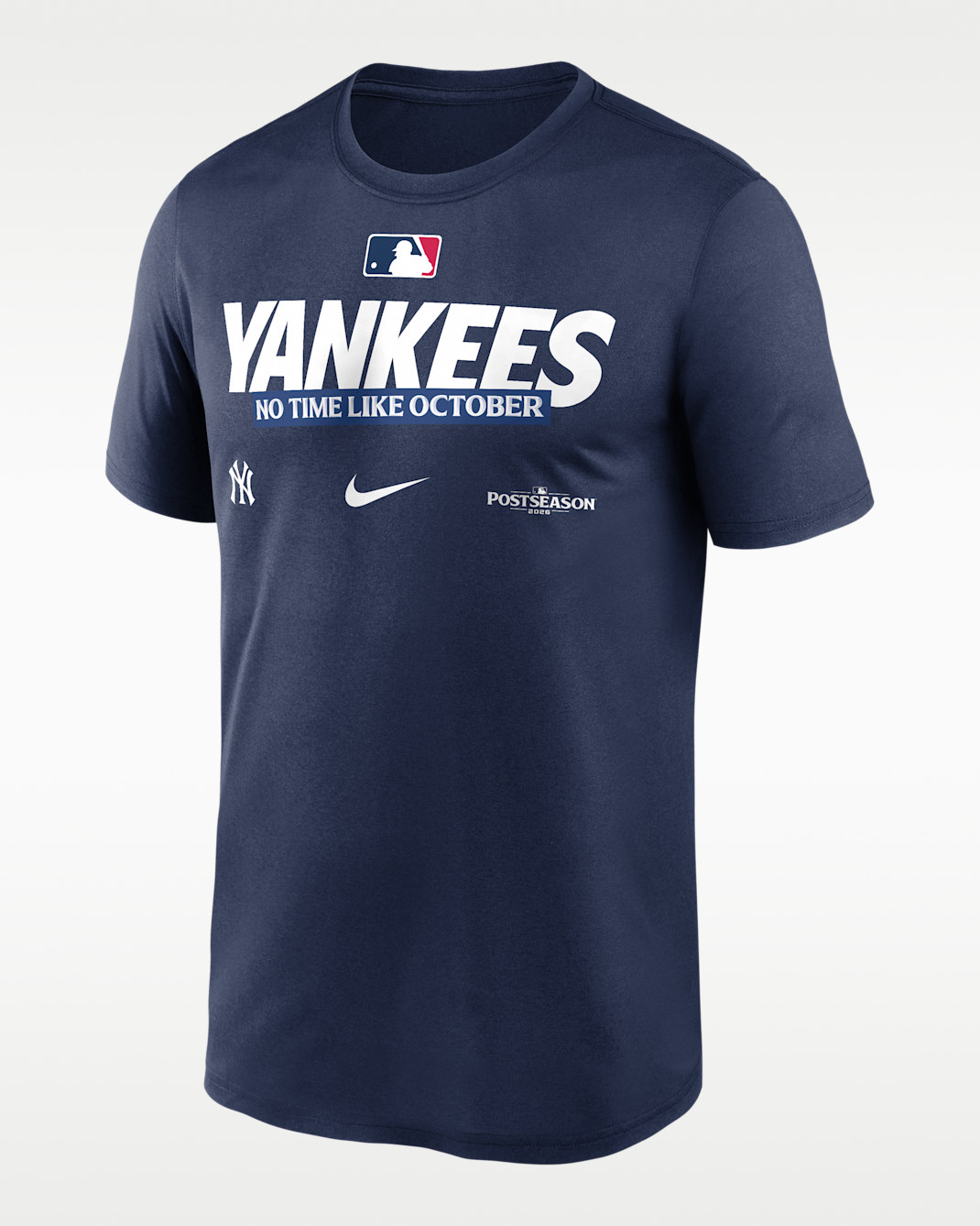 Playera Nike Dri-FIT de la MLB para hombre New York Yankees 2026 Postseason Authentic Collection Legend - Azul marino medianoche