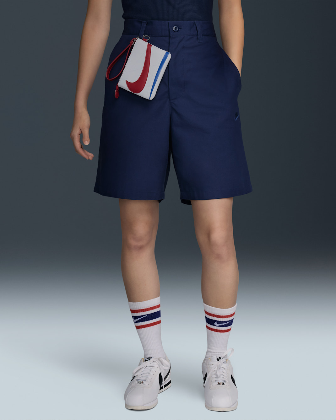 Nike Icon Cortez Wristlet - White