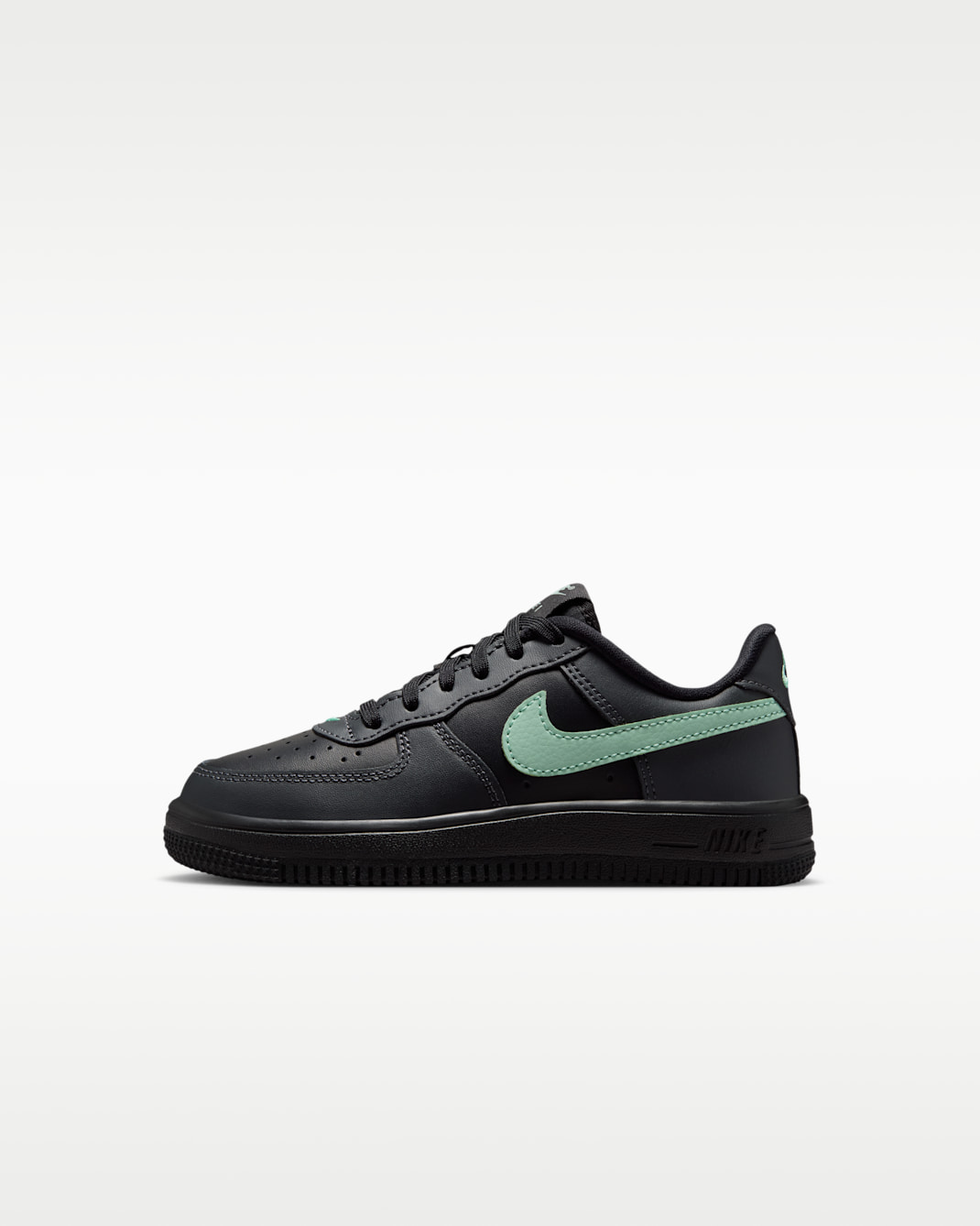 Nike Force 1 Low Little Kids' Shoes - Black/Anthracite/Arctic Green