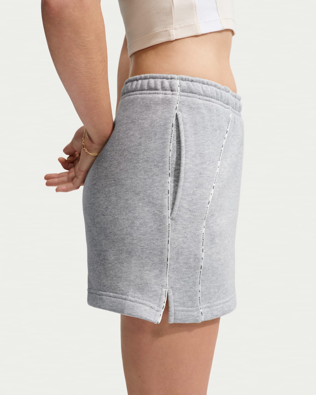 Nike Studio Fleece Medium Weight "Graphic Pack" Women's Mid-Rise "Nike Athletic Department" Shorts