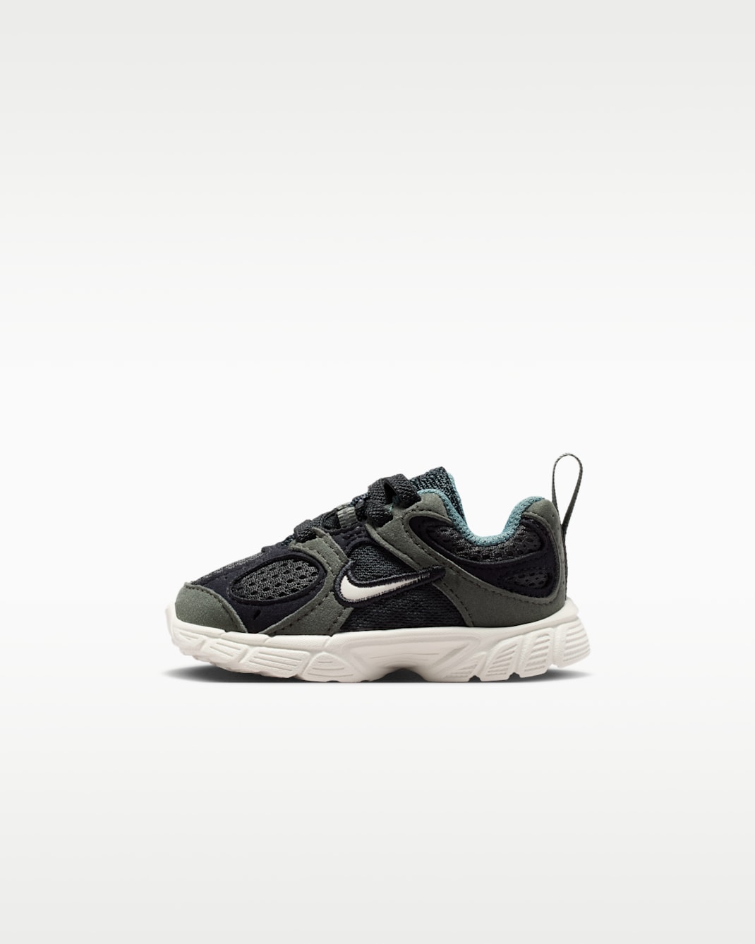 Nike V5 RNR sko i semsket skinn til sped- og småbarn - Team Black/Mineral Slate/Mineral Spruce/Spruce Aura