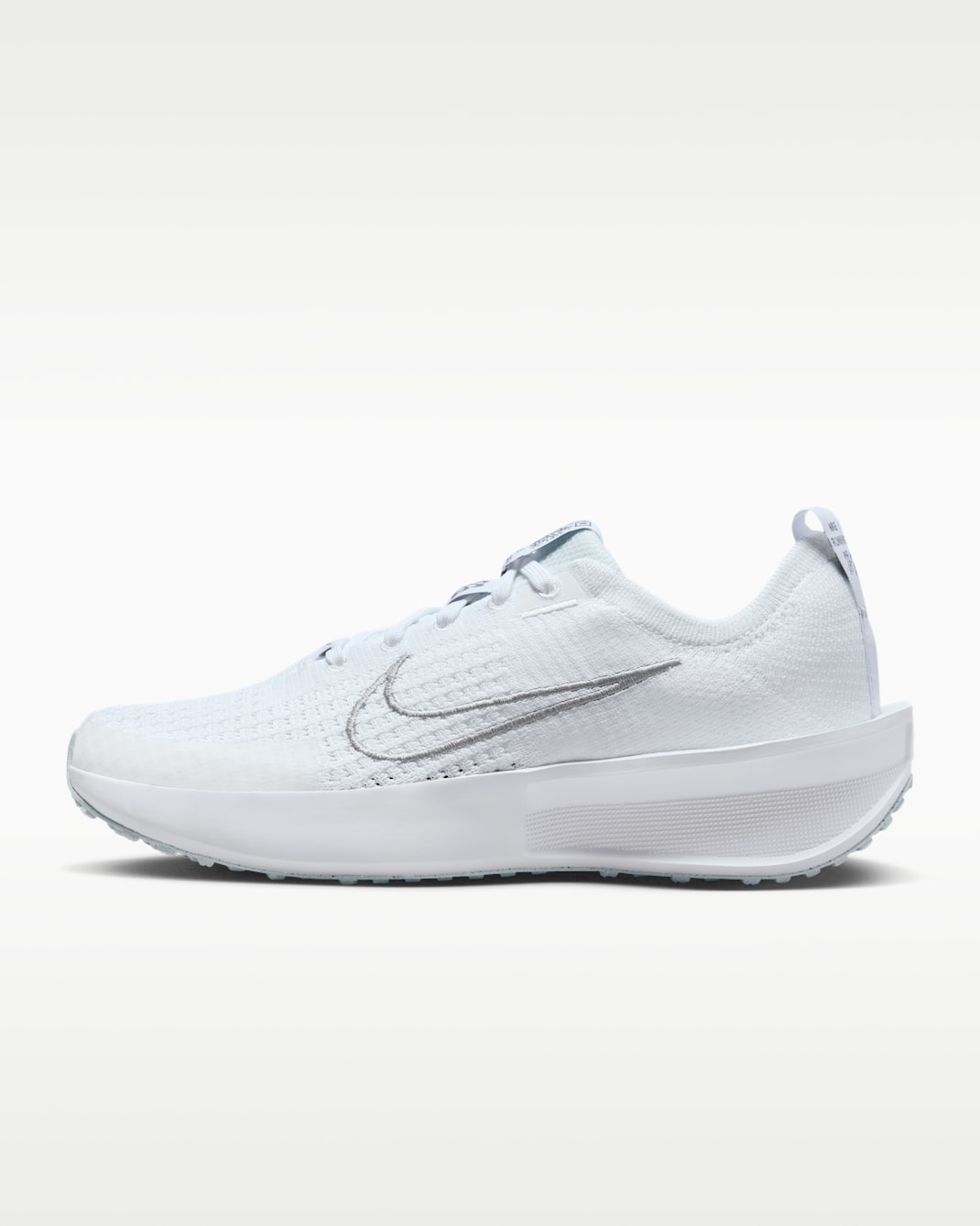 Nike Interact Run Women's Road Running Shoes - White/Pure Platinum/Metallic Silver