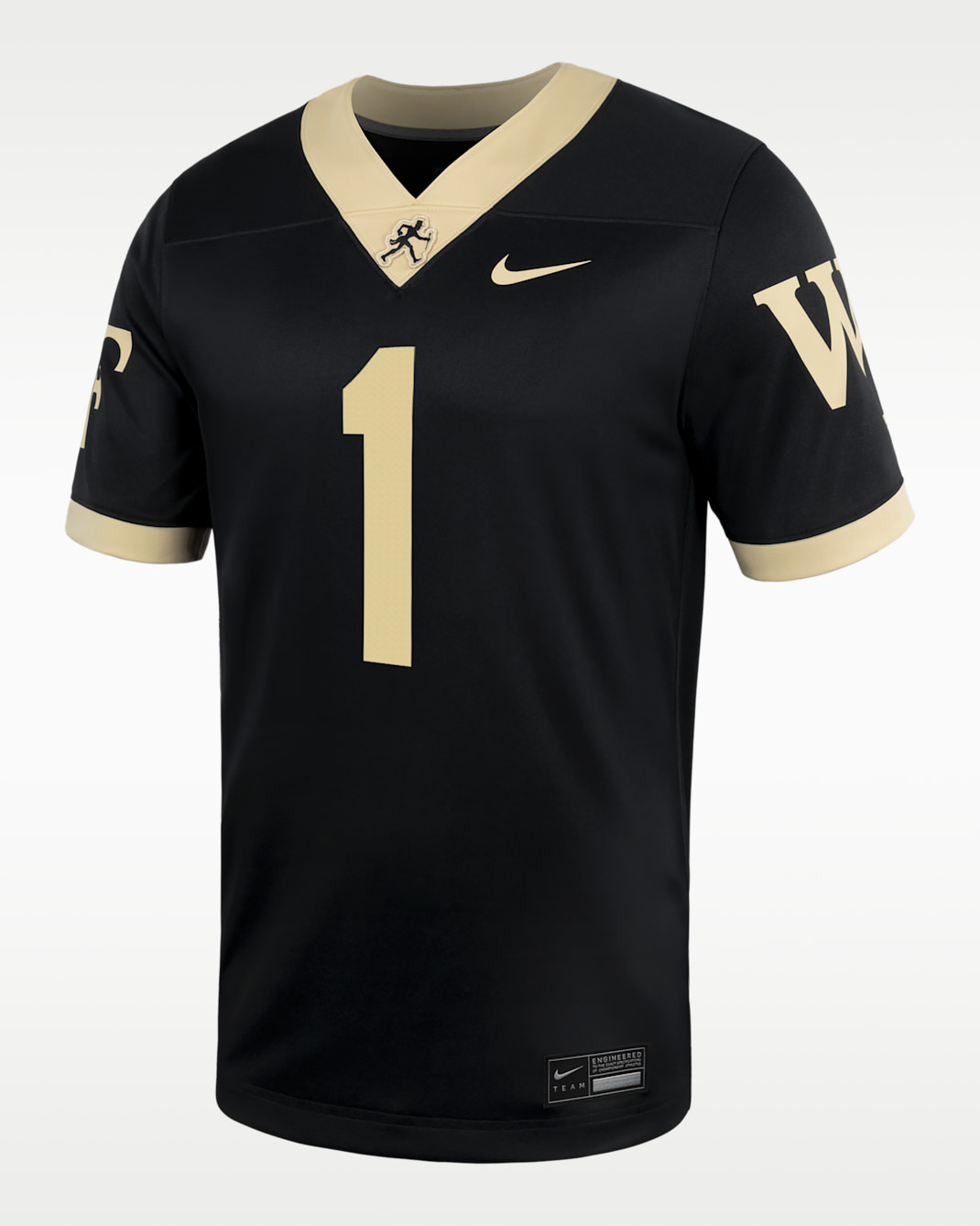 Jersey de fútbol americano universitario Nike Replica para hombre Wake Forest - Negro