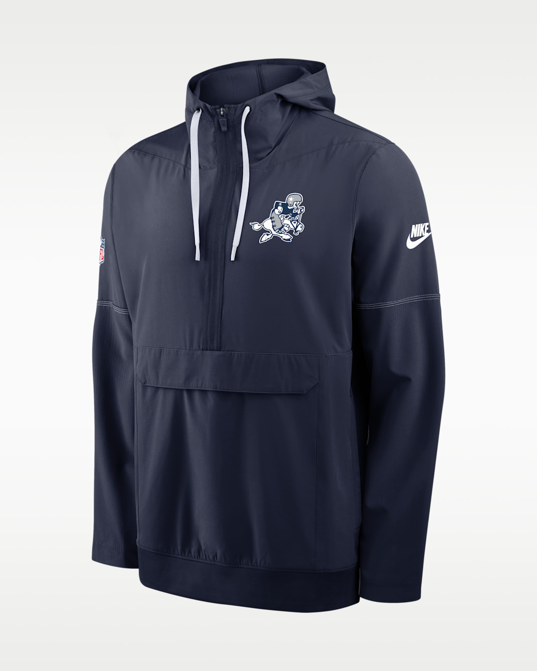 Dallas Cowboys Alt Anorak Men's Nike NFL 1/2-Zip Hooded Jacket - Navy