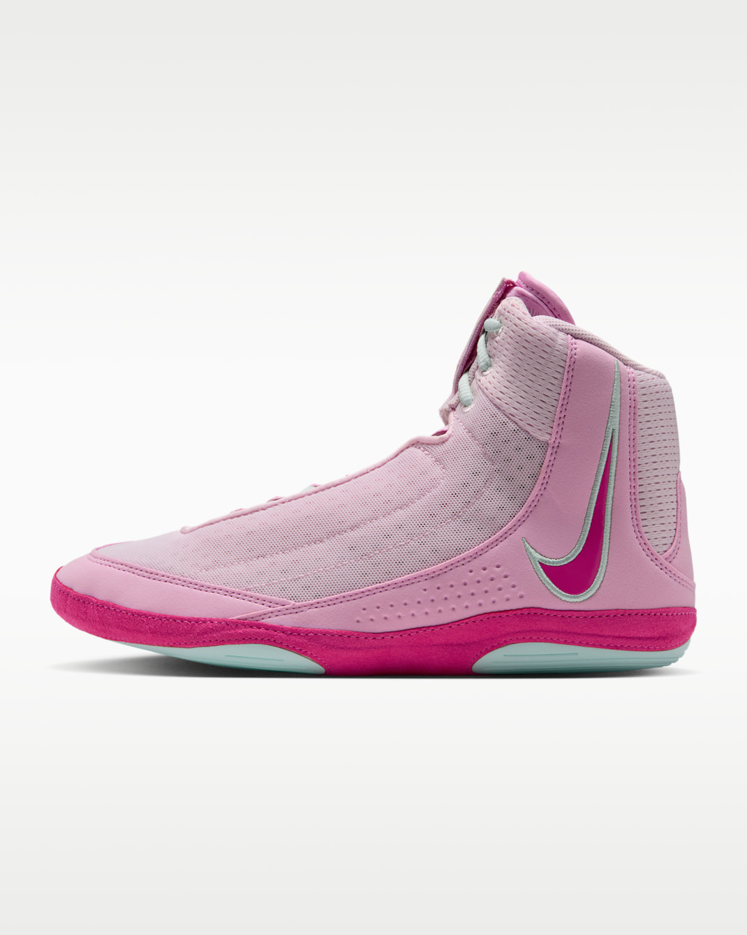 Nike Inflict 4 Wrestling Shoes - Pink Foam/Pink Rise/Arctic Green/Desert Pink