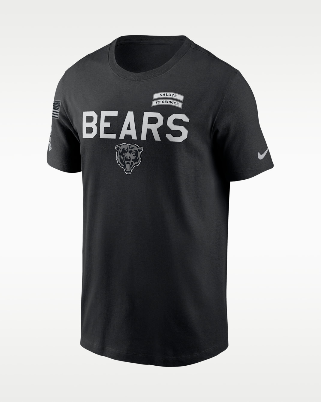 Chicago Bears Salute to Service Sideline Men's Nike Dri-FIT NFL T-Shirt - Black