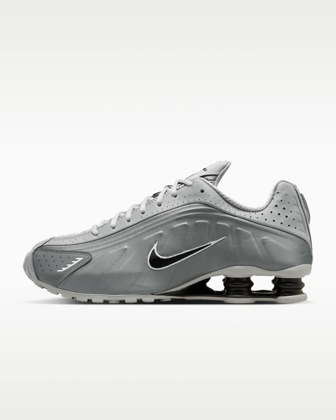 Nike Shox R4 Men's Shoes - Light Smoke Grey/Smoke Grey/White/Black